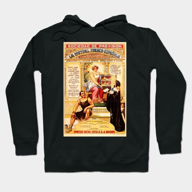 Sociedad De Prevision Spanish Financial Bank Loan Poster Advertisement Hoodie by vintageposters